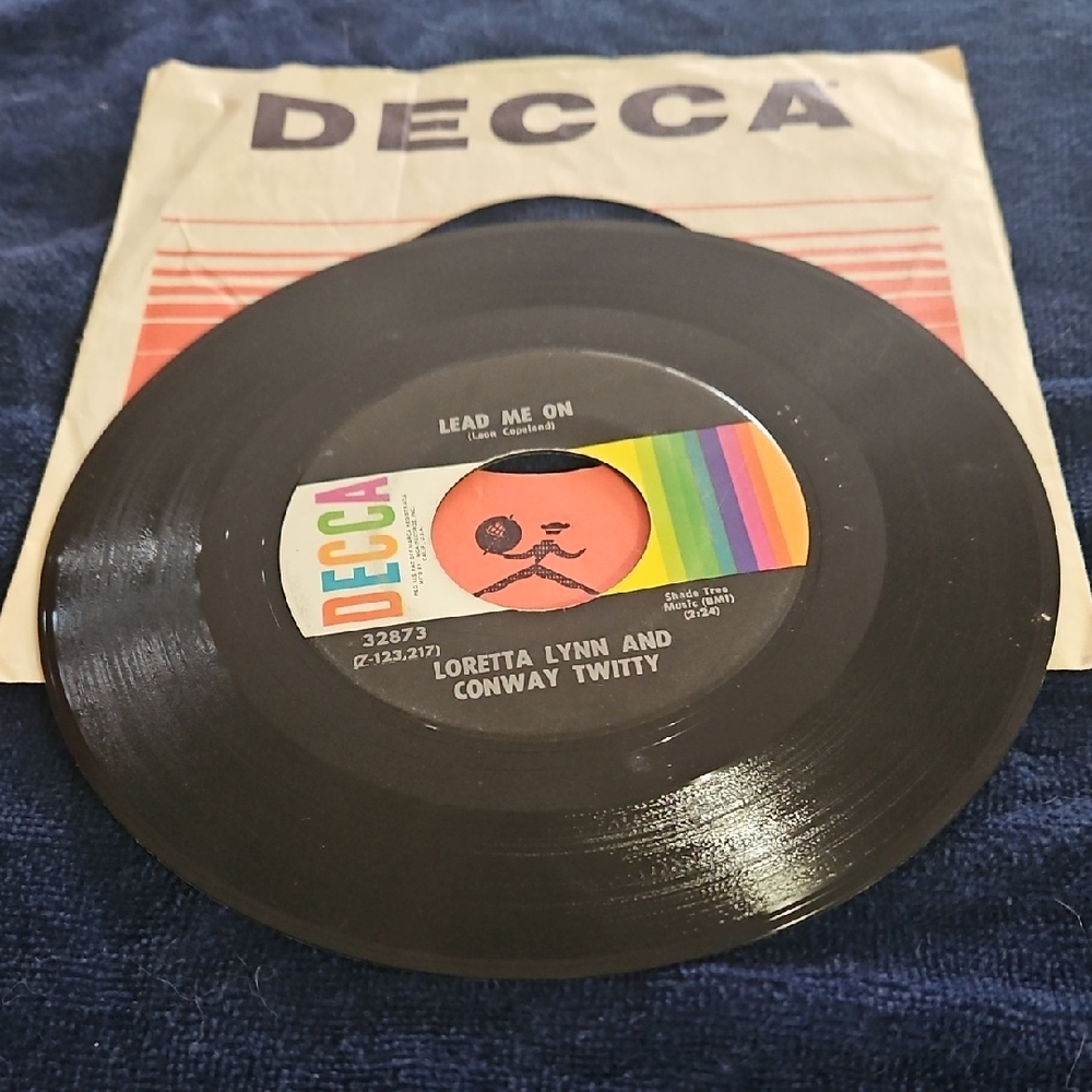 Vintage Decca Loretta Lynn and Conway Twitty Vinyl Record with Sleeve